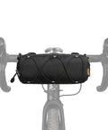 Bike Handlebar Bag Front Bag Frame Storage Roll Bag For Mountain And Road Bikes Commuters Grab And Go Storage With External Elastic Cords