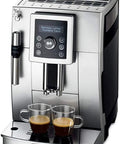 Fully Automatic One Touch Coffee Maker Bean To Cup Espresso Machine For Home Office Adjustable Silent Grinder Detachable Tank Super Easy Cleanup Nails Your Daily Grind with two espresso shots.