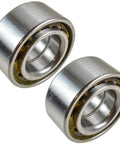 Front Wheel Hub Bearing Pair For Chevy Nissan Toyota Lexus Driver And Passenger Sides Included Reference 40210 WD200 514002 514002B FW114 WE60406 Replacement Kit Keeps Your Ride Smooth DIY Install, shown as a two-piece metal assembly.