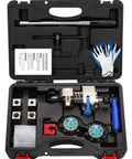 Pro Grade Brake Line Flare Tool Kit With Dual 45 And 37 Degree Flare, Single Bubble And Double Flare Options, in open case