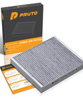 Activated Carbon Cabin Air Filter With Easy Install For Chevy GMC Trucks And SUVs Like Silverado Sierra Equinox Malibu Colorado Traverse Acadia Blazer Cruze Impala Tahoe Terrain XT5 Replaces CF11966 next to packaging and instructions