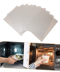 Image of 12 Pieces Mica Sheets For Microwave Oven Waveguide Cover Heat Resistant Fireproof Insulation Pads For Cooking Splatter Guard.