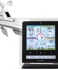 5 In 1 Wireless Indoor Outdoor Weather Station With Color Display for real time backyard weather and hyperlocal forecast