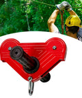 Backyard Zip Line Kit For Kids With Rope Handle And Outdoor Pulley Easy Install Durable Iron Wire Treehouse Ready Perfect For Camping