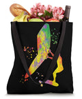 Colorsplash Watercolor Wing Foil Tote Bag For Wingsurfing And Wingboarding Dope 16 By 16 Inch Carryall With Man Wingboard Design