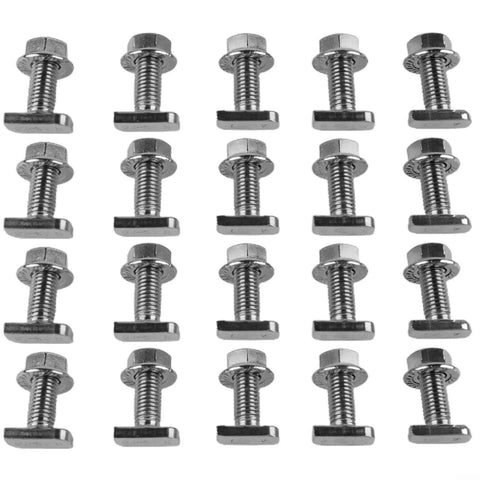 M8 Hammer Head Solar Screws Built From Top Shelf 304 Stainless Steel For Rock Solid Panel Mounting And Heavy Duty Rack Fastening With All Season Rust Resistant Performance And Clean Burr Free Grip grouped in rows.