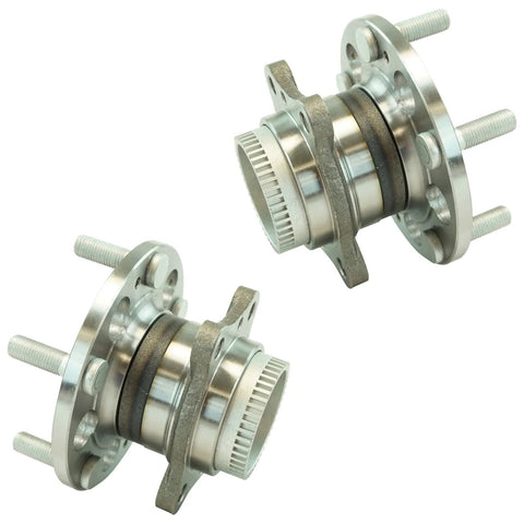 Rear Wheel Bearing And Hub Assembly Set 2 Piece Driver And Passenger Sides Beefed Up Direct Fit Easy Install for Hyundai and Kia models