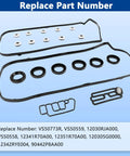 Valve Cover Gasket Set Kit And 15845 R70 A01 Solenoid Gasket For Honda and Acura models shown with part numbers