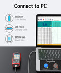Digital Vibration Meter For Motors And HVAC Systems Pro Grade Vibration Analysis Tool Measuring Acceleration Velocity Displacement Frequency And Temperature With Wide Range Piezo Accelerometer Ideal For Engines Generators Pumps, USB Type-C to PC