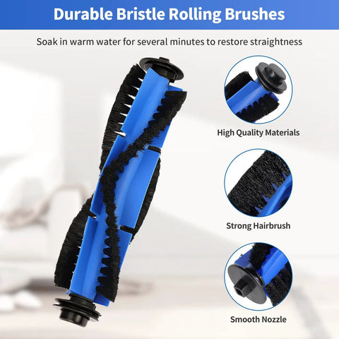 All In One RoboVac Replacement Kit For 11S 12 15C 15T 30 30C 35C Models With Rolling Brushes shown in close-up view