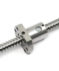 Heavy Duty SFU1204 Ball Screw Kit With Slick Metal Nut CNC Machine Parts 12mm Diameter close-up of smooth metal nut on screw