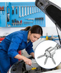 Mechanic using Telescoping Magnetic Pickup Tool With 5 Lb Pull Extends To 30 Inches Heavy Duty Non Slip Grip in garage
