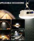Beefy 3000LM Rechargeable Camping Light With Magnetic Hanging Hook displayed in various outdoor and indoor settings