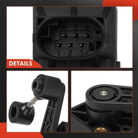 Close-up of Ride Height Level Sensor For Jaguar S Type 1999 To 2008 Super V8 2005 To 2009 XJ8 2004 To 2009 XJR 2004 To 2009