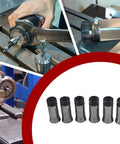 5C Square Collet Set 6 Piece 1/4 To 3/4 Inch Fits Lathe Machining And Turning Pro Grade Durable Collets In Use and Displayed