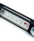 Industrial Fluid Level Gauge With Built In Thermometer And Sight Glass Six Point One Inch Tank Monitor For Hydraulic Oil
