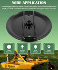 Heavy Duty Reinforced Stump Jumper For 4 5 And 6 Foot Rotary Cutters With 40 HP Gearboxes Black on green backdrop