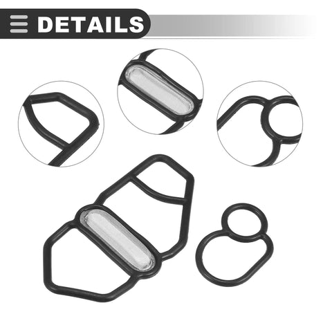VTEC Solenoid Gasket And Spool Valve Filter Screen For Honda Civic 1996 Through 2005 Del Sol 1996 1997 Prelude 1995 Through 2001