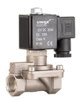 Half Inch NPT Solenoid Valve 12V DC Stainless Steel AISI 316 Viton Seal Normally Closed Diesel Ready Multi Purpose Control Valve