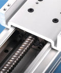 Close-up of Fully Enclosed Linear Guide Module Featuring Heavy Duty Ball Screw Drive and Silky Smooth Sliding Table.