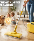 Heavy Duty Steam Cleaner Blasts 284 Degree Vapor And 70 Psi Force To Crush Stubborn Grime No Sweat Commercial Grade Multi Surface Cleaner Eases Through Kitchen Stains And Handles Deep Scrubbing Tasks Like A Total Champ in use with children and pets.