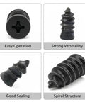 61 Piece Tire Repair Kit With Rubber Nails And Spiral Screws, showing easy operation, strong versatility, good sealing, spiral structure.