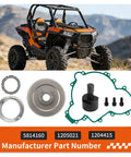 Beefed-Up Flywheel Puller And Starter Clutch Idler Gear One Way Bearing Kit For RZR XP Turbo And 1000 Series UTVs 2015-2023 parts