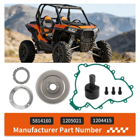 Beefed-Up Flywheel Puller And Starter Clutch Idler Gear One Way Bearing Kit For RZR XP Turbo And 1000 Series UTVs 2015-2023 parts