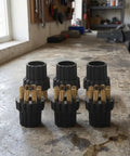 Knock Dust To The Curb With These 6 Piece Steam Cleaner Brush Heads Replacement Attachments For M8 Steamer On Hard Floors, six durable nylon and brass brush heads.