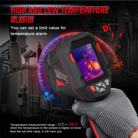 Pro Grade 240x240 Thermal Imaging Camera Handheld Infrared Scanner For HVAC Pros And Home Inspectors With Temperature Alarm