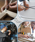 Beefy Heavy Duty Stainless Steel Flat Washers Set used in DIY furniture, vehicle repair, and industrial projects.