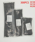 Heavy Duty Nylon Cable Zip Ties Set For DIY And Industrial Use Self Locking Wire Ties Pack With 3x100 3x150 4x200