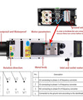 Badass Heavy Duty 6KW Air Cooled Atc Spindle Motor Packin Automatic Tool Change And Iso30 Tool Holder technical wiring diagram.
