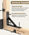 Anti Sag Gate Kit Two Pack Heavy Duty Fence Gate Hardware For Sag Free Smooth Open And Close Provides Strong Post Support And Easy Installation For Durable Gates, black steel on wood gate
