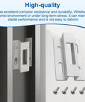 Universal Sliding Door Keeper And Hook Latch Replacement For Pella And Micron 1200 Series Extruded Aluminum Door Latch Kit
