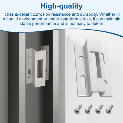 Universal Sliding Door Keeper And Hook Latch Replacement For Pella And Micron 1200 Series Extruded Aluminum Door Latch Kit