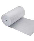 SmartSHIELD foam-core reflective insulation roll, 5 mm thick, 24 in x 25 ft, aluminum foil, side view