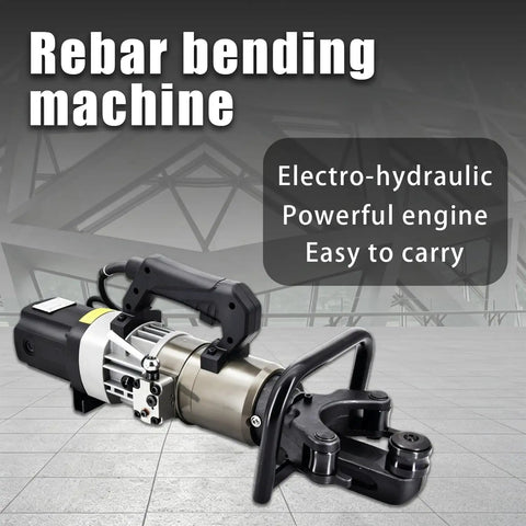 Heavy Duty Portable Electric Rebar Bender With 1200W Copper Motor Bends Steel Rods From 8 To 22 Mm For Construction Sites And Workshops fast hydraulics