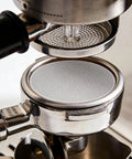 Hella Smooth Reusable Stainless Steel Coffee Filter Fine Mesh Compatible With AeroPress And Ultra Fine Brewers 51Mm in espresso maker.