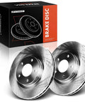 Front Vented Disc Brake Rotors Pair Compatible With Chrysler Dodge Jeep 2007 To 2017 Models, 11.57 Inch, durable G3000 metal.