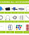 Backyard Zipline Kit for Kids and Adults, Adjustable Zip Line With 390 Lbs Capacity accessories including seat, trolley, and cables