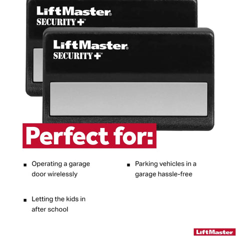 Security Plus 1 Button Garage Door Opener Remote With Visor Clip Pack Of 2 Battery Operated Easy Access For A Single Opener Or Gate Controller In Your Car