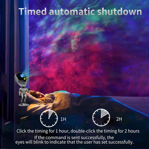 Bedroom with Talking Night Light Star Projector Galaxy Projector For Bedroom With Aliens Repeat Function 8 Color Sleep Light