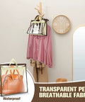 Purse Dust Bags Set With 24 Storage Covers And 25 Stainless Steel S Hooks 3 Sizes S M L For Handbags Damp Proof Zippered Pouch