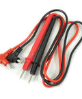 Probes for DT830B LCD Digital Multimeter Voltmeter, Ammeter And Ohmmeter with Diode And Transistor Test, black and red cables.