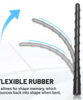 7 Inch Spiral Antenna Mast Replacement for Nissan Pathfinder Rogue Altima 350Z Infiniti with flexible rubber design
