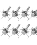 8-Piece Stainless Steel Archery Arrowheads Set Judo Broadheads for Hunting and Small Game Screw In Tips