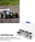 Xmaxx 6S 8S 1 Of 5 Stainless Steel Truck Ball Bearing Kit With Plastic Box Easy Installation High Precision RC Accessories Heavy Duty Corrosion Resistant Bearings For Maximum Stability And Long Lifespan On Rugged 1 Of 5 Scale RC Trucks, RC bearings in plastic box