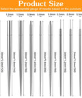 10 Piece Piercing Taper Ball Grabber Gear For Changing Jewelry, Stainless Steel Insertion Tools In 12G To 20G, Tapers Display