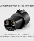J1772 to Tesla Adapter 80 Amp 240V for All EVs Including Tesla Models S X 3 Y Cybertruck and NACS Alliance, Level 1 and Level 2 Charging